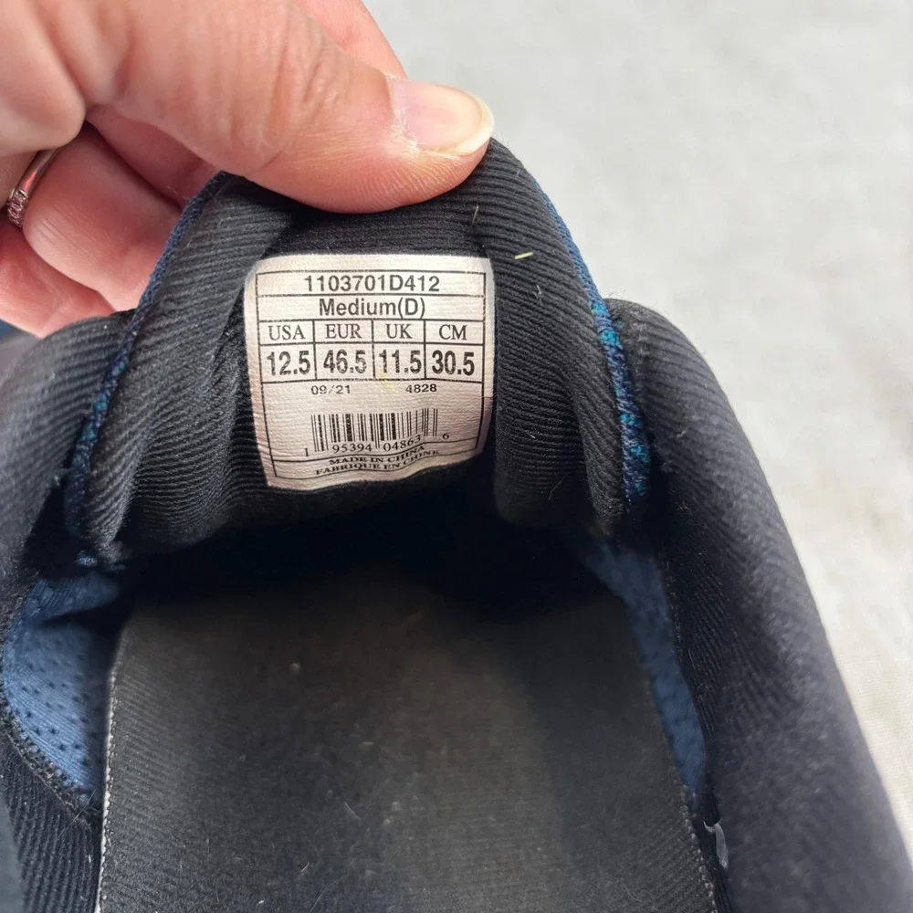 Brooks Levitate 5 Running Shoes Blue Black Silver Mesh Sneaker Men's Size 12.5‎ - Picture 10 of 12